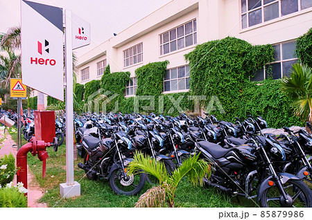 Hero Motocorp Ltd. Indian motorcycle and scooter manufacturing plant in Gurgaon, India Hero Motocorp Ltd. Indian motorcycle and scooter manufacturing plant in Gurgaon, India 85879986