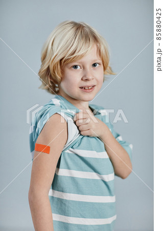 Proud Boy with Vaccination Plaster Proud Boy with Vaccination Plaster 85880425