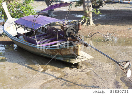 Old fishing boat on the Railay Peninsula, Thailand 85880731