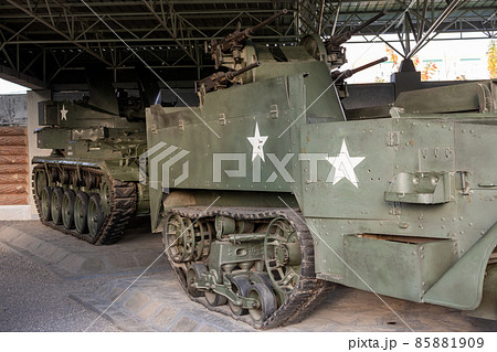 Captured US Army military equipment displayed in Pyongyang, North Korea 85881909