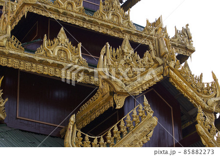 Buddhist temple complex Shwedagon is a historical symbol of Buddhism, Myanmar Buddhist temple complex Shwedagon is a historical symbol of Buddhism, Myanmar 85882273