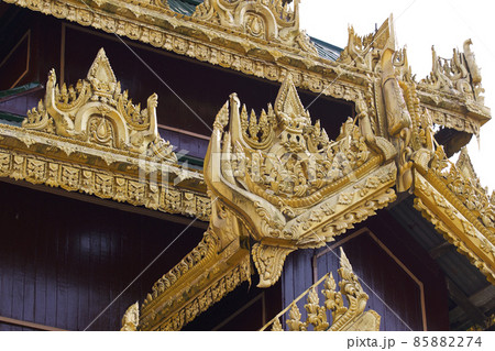 Buddhist temple complex Shwedagon is a historical symbol of Buddhism, Myanmar Buddhist temple complex Shwedagon is a historical symbol of Buddhism, Myanmar 85882274