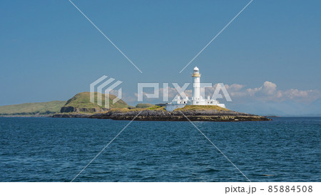 Lismore lighthouse on Eilean Musdile at the entrance to Loch Linnhe, Hebrides Lismore lighthouse on Eilean Musdile at the entrance to Loch Linnhe, Hebrides 85884508