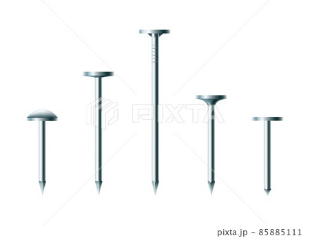 Realistic metal nails Realistic metal nails 85885111