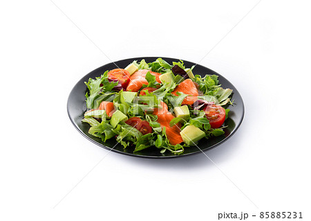Salmon and avocado salad 85885231