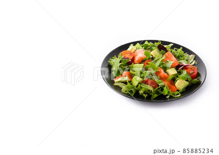 Salmon and avocado salad 85885234
