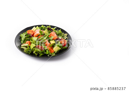 Salmon and avocado salad 85885237