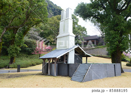 復元された反射炉（仙巌園／鹿児島県鹿児島市） 85888195