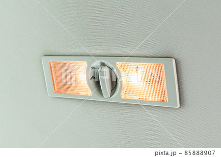 Car interior lamp close up. 85888907