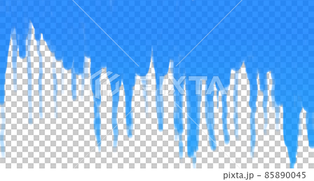 滴る青いペイントの背景 85890045