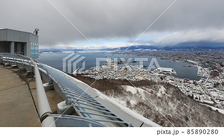 冬の函館山山頂からの函館市街4 冬の函館山山頂からの函館市街4 85890280