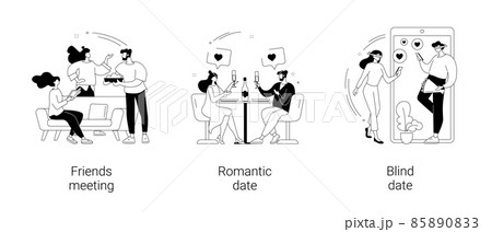 Hangouts abstract concept vector illustrations. 85890833