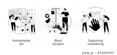 Community help abstract concept vector illustrations. 85890845