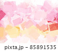 黄色とピンクのパステル画風の抽象画 85891535