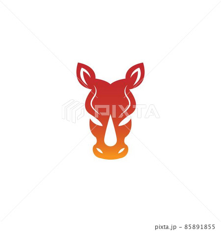 Rhino icon logo design template vector illustration 85891855