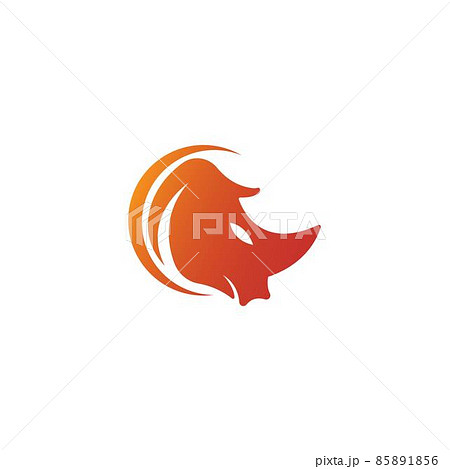 Rhino icon logo design template vector illustration 85891856