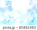 青のパステル画風の抽象画 85892463