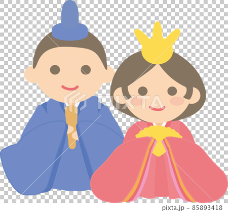 おだいり様とお雛様 85893418