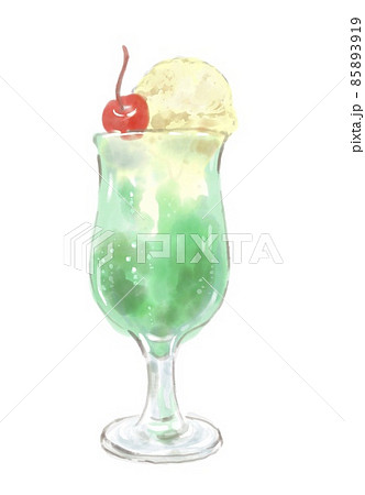 グリーンのクリームソーダ 85893919