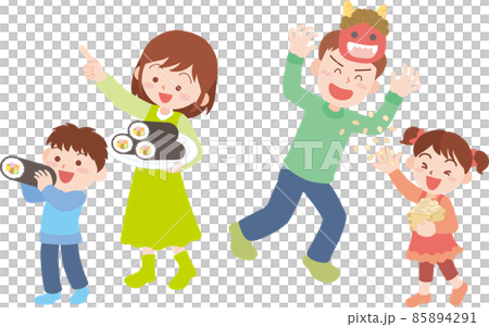 節分日一家四口 85894291