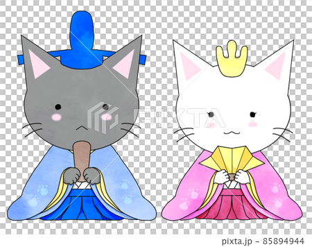 猫ひな人形 85894944