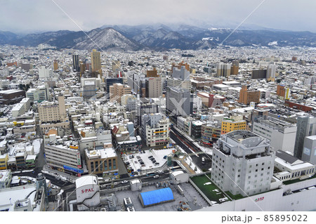 雪の山形市内 雪の山形市内 85895022