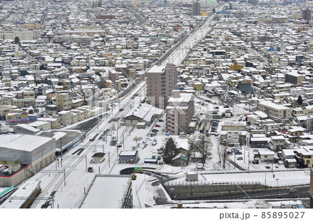 雪の山形市内 85895027