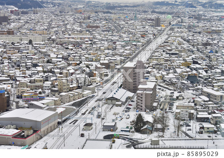 雪の山形市内 雪の山形市内 85895029