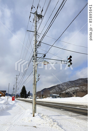 北海道　遠軽　瀬戸瀬集落の街並み 85895641