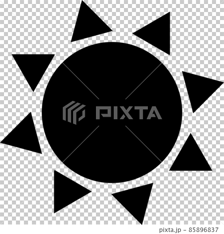 太陽的簡單象形圖 85896837