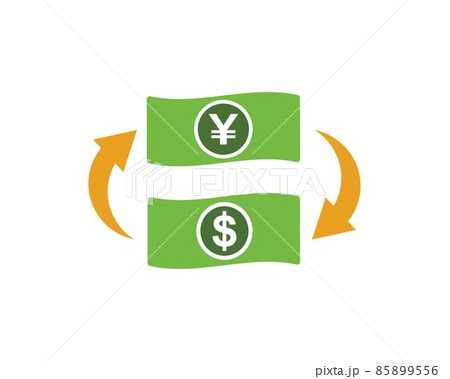 money changer logo icon  vector 85899556