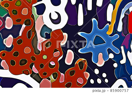 Abstract hand drawn geometric illustration Abstract hand drawn geometric illustration 85900757