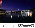 境水道大橋（鳥取県境港市 水産物卸売市場付近より撮影） 85900993