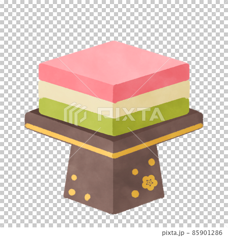 Hishi mochi illustration material Hishi mochi illustration material 85901286