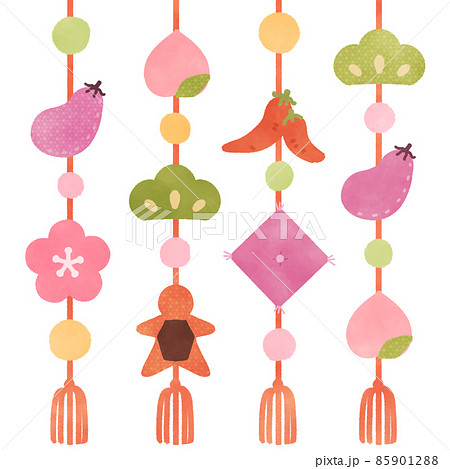 つるし雛 イラスト素材のイラスト素材