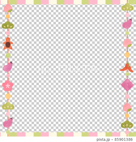 Message card Illustration material Hinamatsuri Tsurushi Hina Message card Illustration material Hinamatsuri Tsurushi Hina 85901386