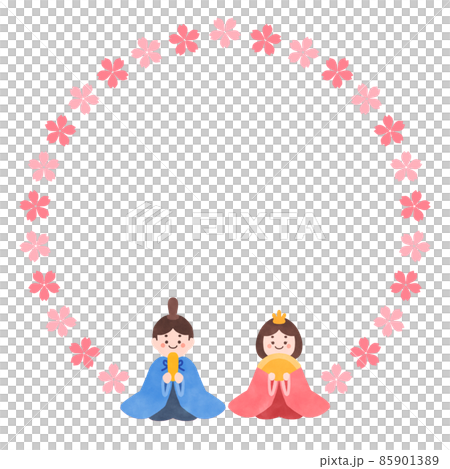 Hina-sama's message card illustration material Hina-sama's message card illustration material 85901389