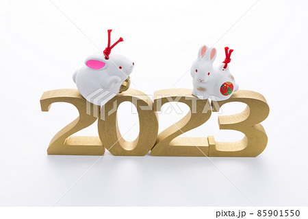卯年　うさぎの置物　2023 85901550