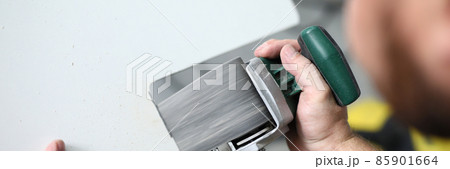Busy concentrated person at work Busy concentrated person at work 85901664