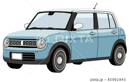 かわいいレトロな車のイラスト かわいいレトロな車のイラスト 85901943