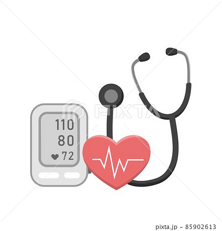 Blood Pressure Measurement - Hand and Sphygmomanometer Stock Vector -  Illustration of factor, attack: 83130030