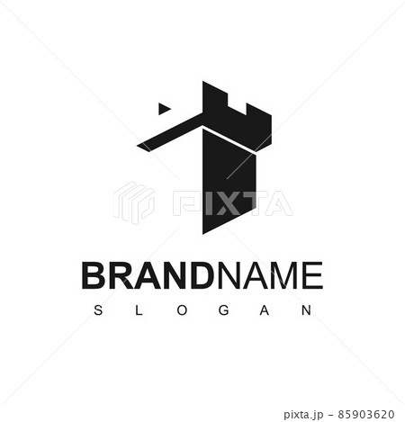 Strong Castle logo Design Template 85903620