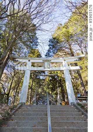 宝登山神社　奥宮　鳥居 85905576