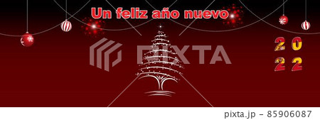 Merry Christmas and Happy New Year concept 85906087