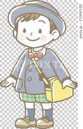 一個男孩的幼兒園孩子的插圖 85906588