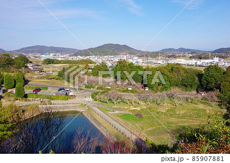 兵庫県淡路島 広田梅林ふれあい公園から洲本市方面を望む 兵庫県淡路島 広田梅林ふれあい公園から洲本市方面を望む 85907881