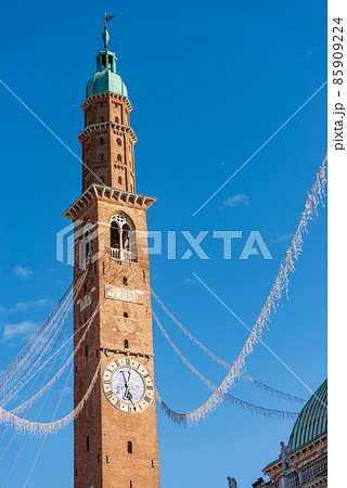 Ancient Civic Tower and Basilica Palladiana in Vicenza Veneto Italy 85909224