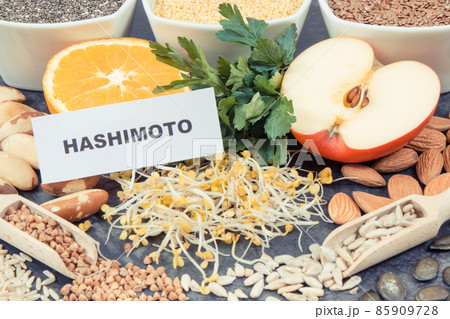 Inscription hashimoto with beneficial eating for thyroid gland 85909728