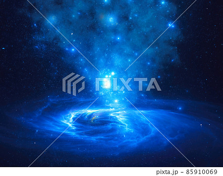 Water magic - abstract esoteric or sci-fi 3d illustration 85910069
