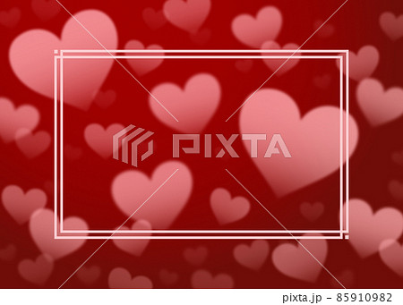 浮かび上がるハート バレンタイン背景デザイン 浮かび上がるハート バレンタイン背景デザイン 85910982